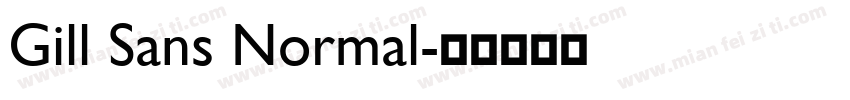 Gill Sans Normal字体转换